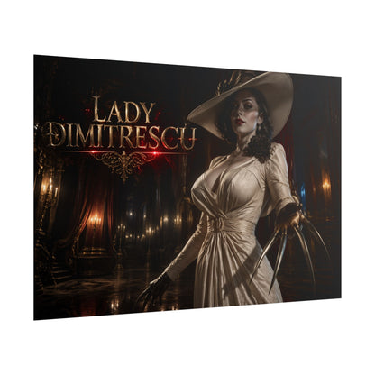 Gaming Wall Art Lady Dimitrescu Poster Game Room Decor Gamer Gift Art Print