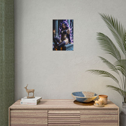 Плакат аніме "Ворона" | Темне настінне мистецтво Вайфу для декору в готичному фентезі