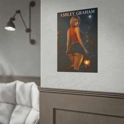 Ashley Graham Resident Evil 4 Remake Poster Gaming Wall Art Print