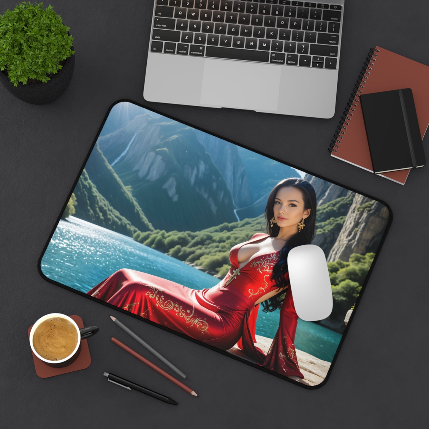 Gaming-Mauspad – Boa Hancock Schreibtischunterlage, Anime-Kämpferin, großes Schreibtischpad