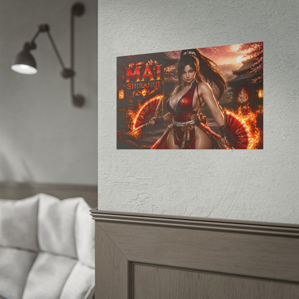 Mai Shiranui King of Fighters Poster Wall Art Character Room Decor Collectible P