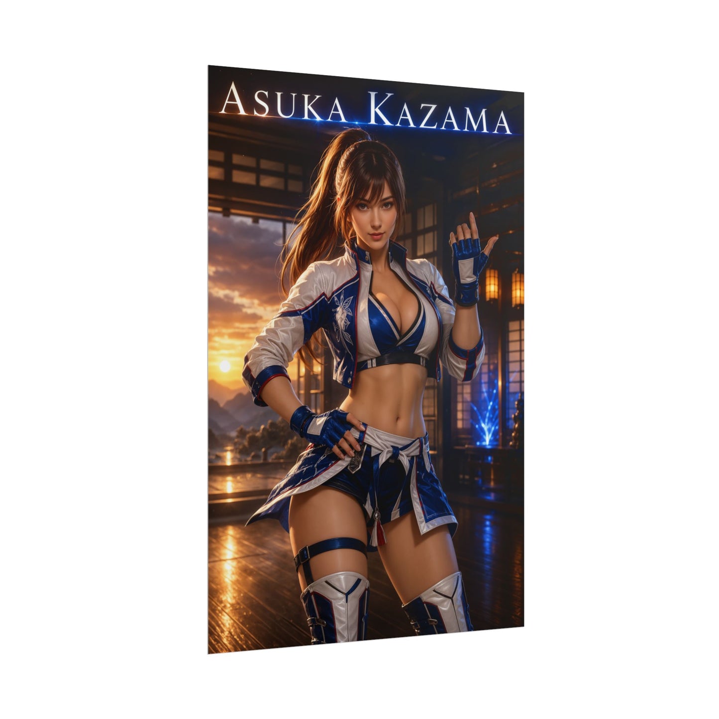Asuka Kazama Poster, Tekken Wall Art, Gaming Print, Gamer Decor