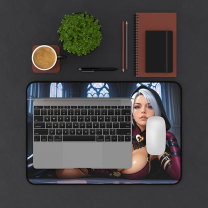 Ivy Valentine Schreibtischunterlage, Soulcalibur Heroine Mauspad, Fantasy Gaming Schreibtisch-Setup