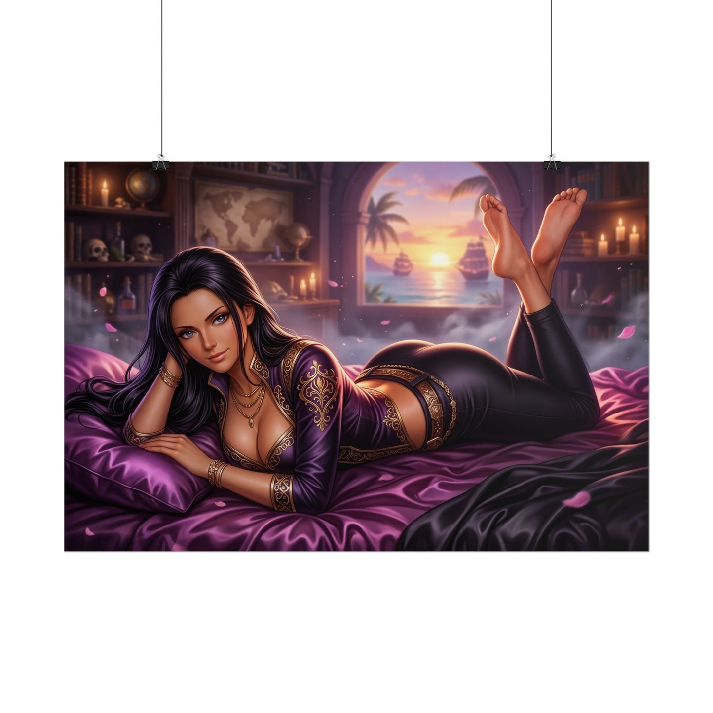 Nico Robin Poster, One Piece Wall Art, Anime Print, Gamer Decor
