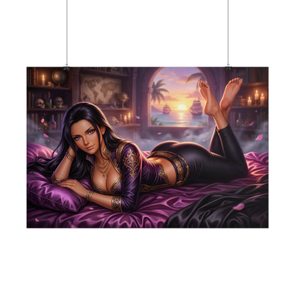 Nico Robin Poster, One Piece Wall Art, Anime Print, Gamer Decor
