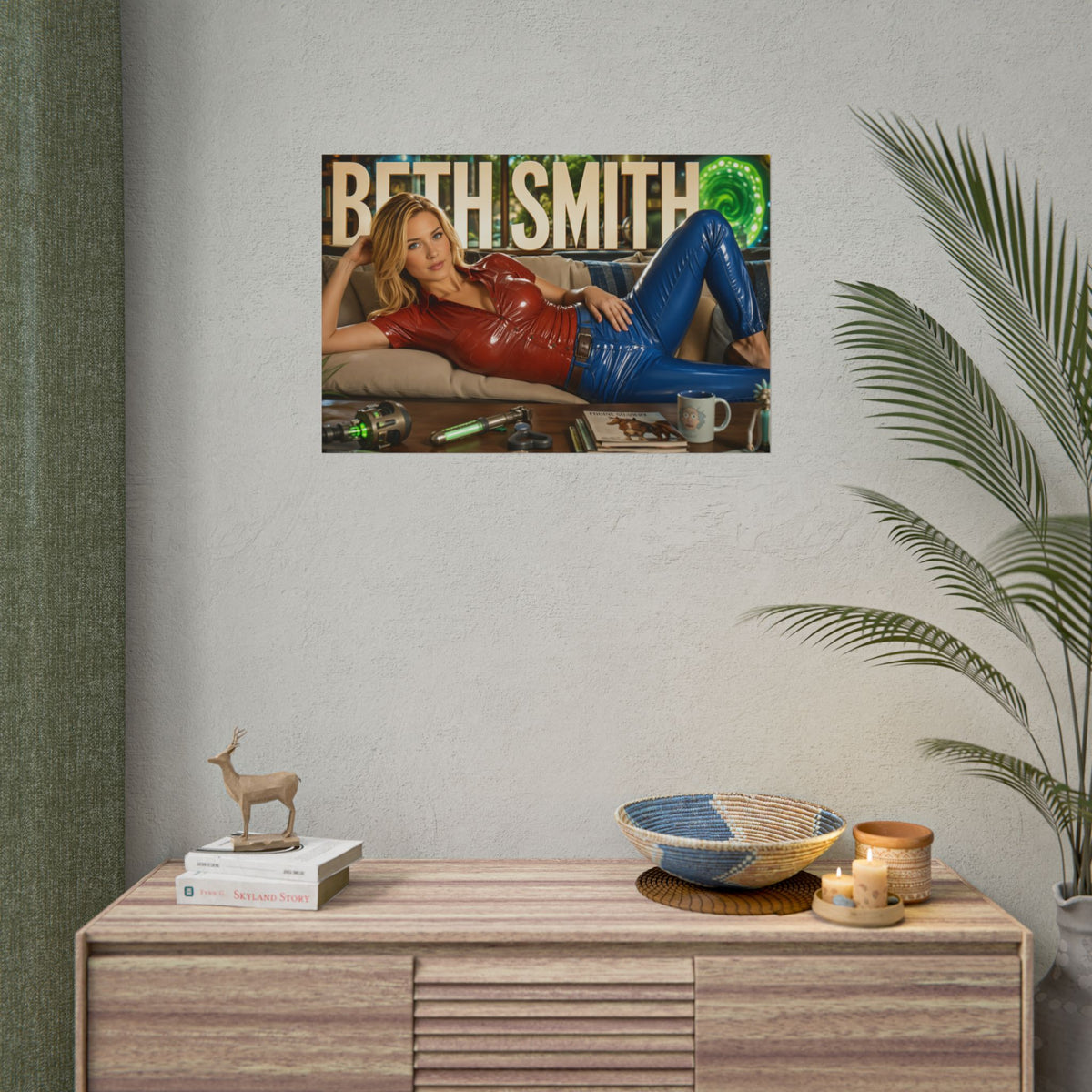 Beth Smith Rick and Morty Poster Cartoon Wall Art Room Decor Collectible Print
