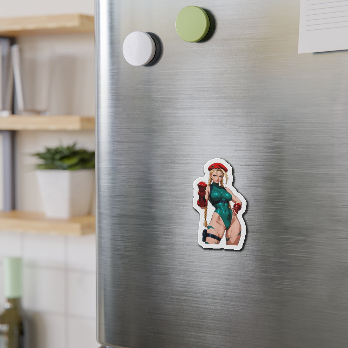 Cammy White Magnet – Street Fighter Anime Girl Fridge Magnet, Hot Fighter Decor