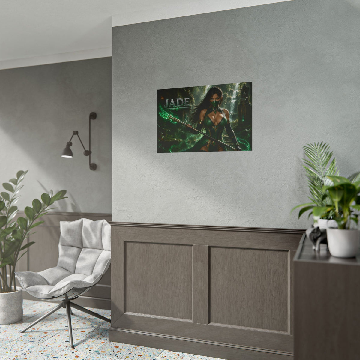 Gaming Wall Art Jade Mortal Kombat Poster Game Room Decor Gamer Gift Art Print
