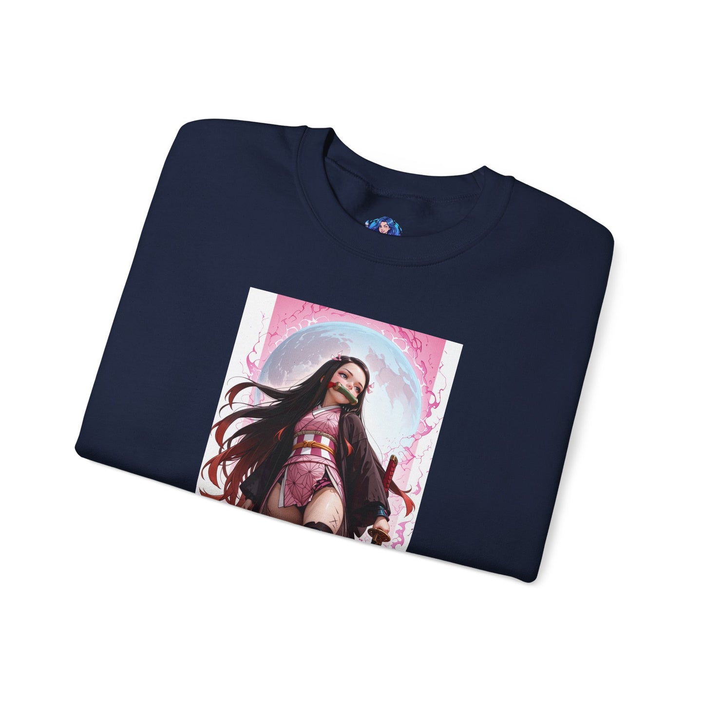 Nezuko Kamado Sweatshirt, Anime Heroine Crewneck, Stylish Demon Slayer Streetwear