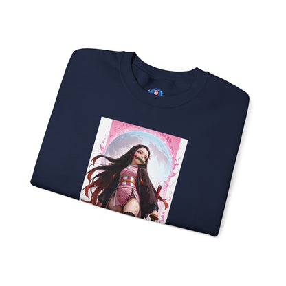 Nezuko Kamado Sweatshirt, Anime Heroine Crewneck, Stylish Demon Slayer Streetwear