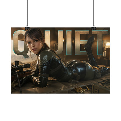 Quiet Character Poster Metal Gear Gamer Room Wall Art Collectible Decor
