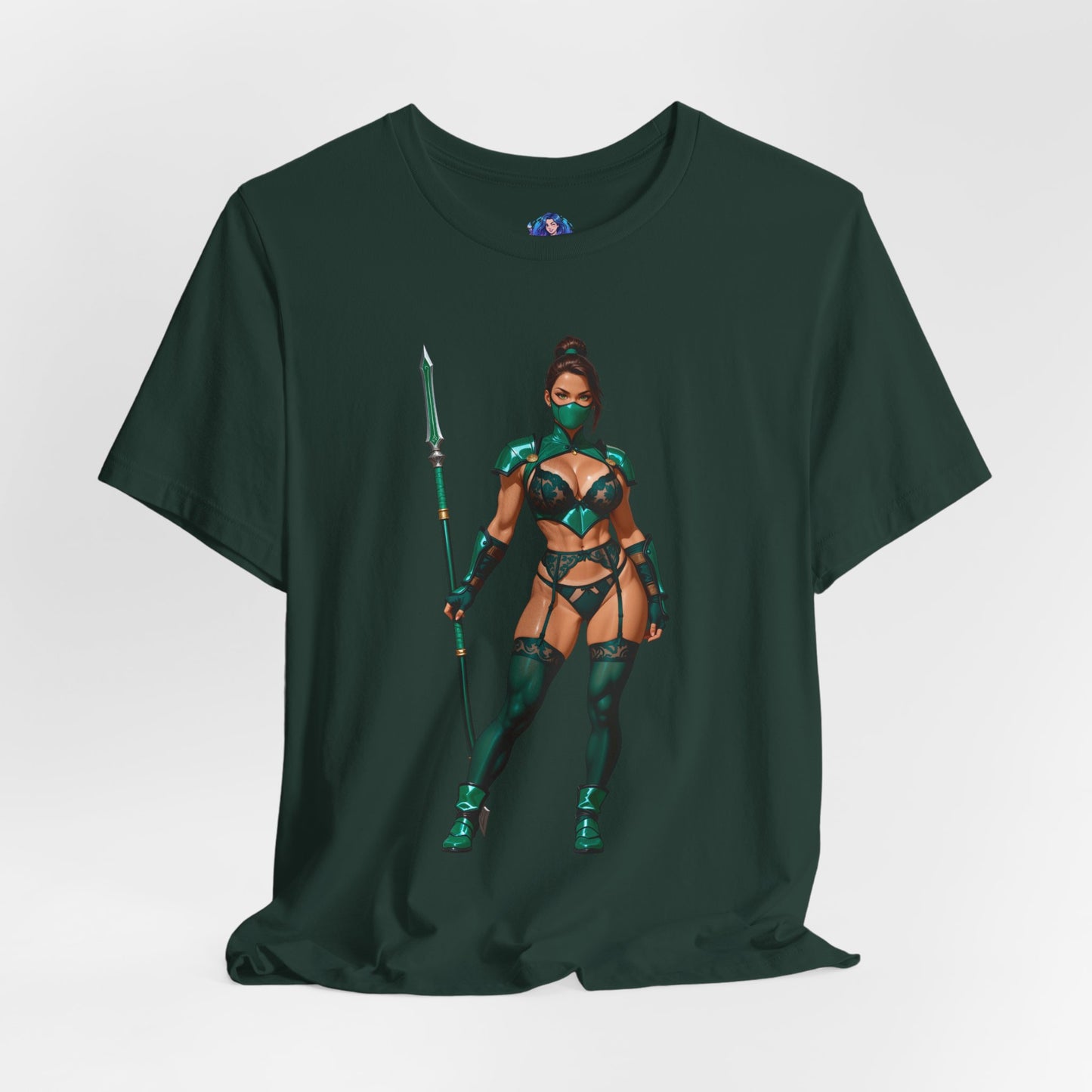 Jade T-Shirt | Mortal Kombat Grafik-T-Shirt für Gamer &amp; Anime-Fans | Krieger-Waifu-Shirt