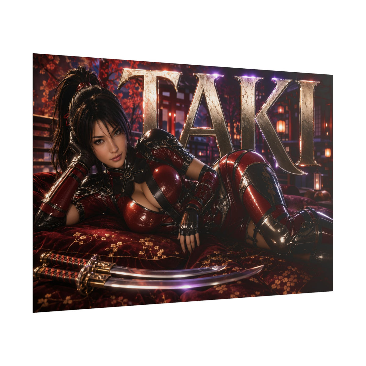 Taki Character Poster Soulcalibur Gamer Room Wall Art Collectible Decor