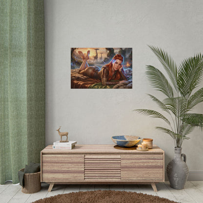Aloy Horizon Poster, Gaming Wall Art, Fantasy Print, Gamer Decor