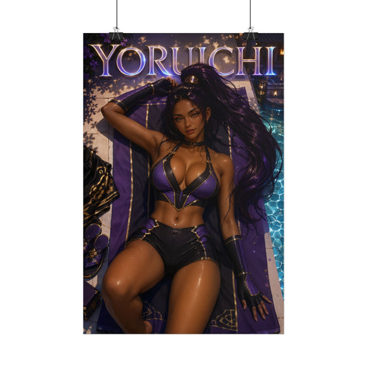 Anime Wall Art Yoruichi Bleach Poster Otaku Room Decor Collector Gift Print