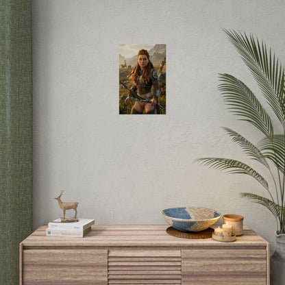 Aloy Poster Horizon Zero Dawn Wandbild Druck Gaming Deko