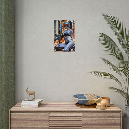 Плакат Widowmaker, художній принт дівчини з аніме Overwatch, настінний декор із зображенням снайпера Вайфу