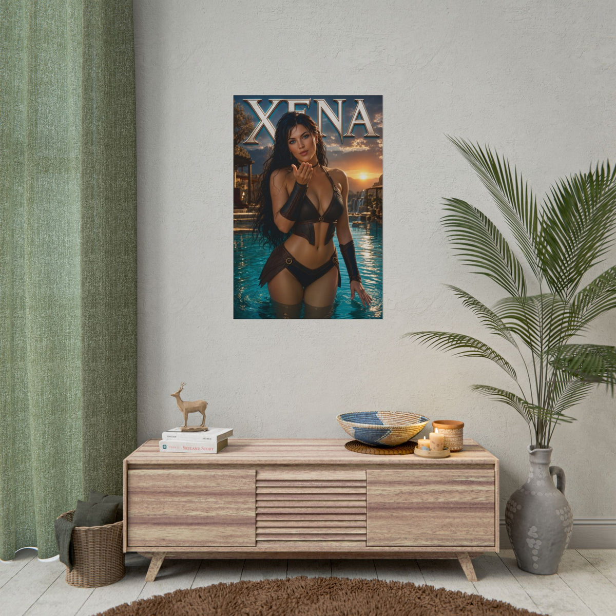 Xena Character Poster Warrior Princess Fantasy Room Wall Decor Collectible Art