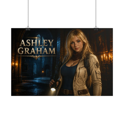 Gaming Wall Art Ashley Graham Poster Game Room Decor Gamer Gift Art Print