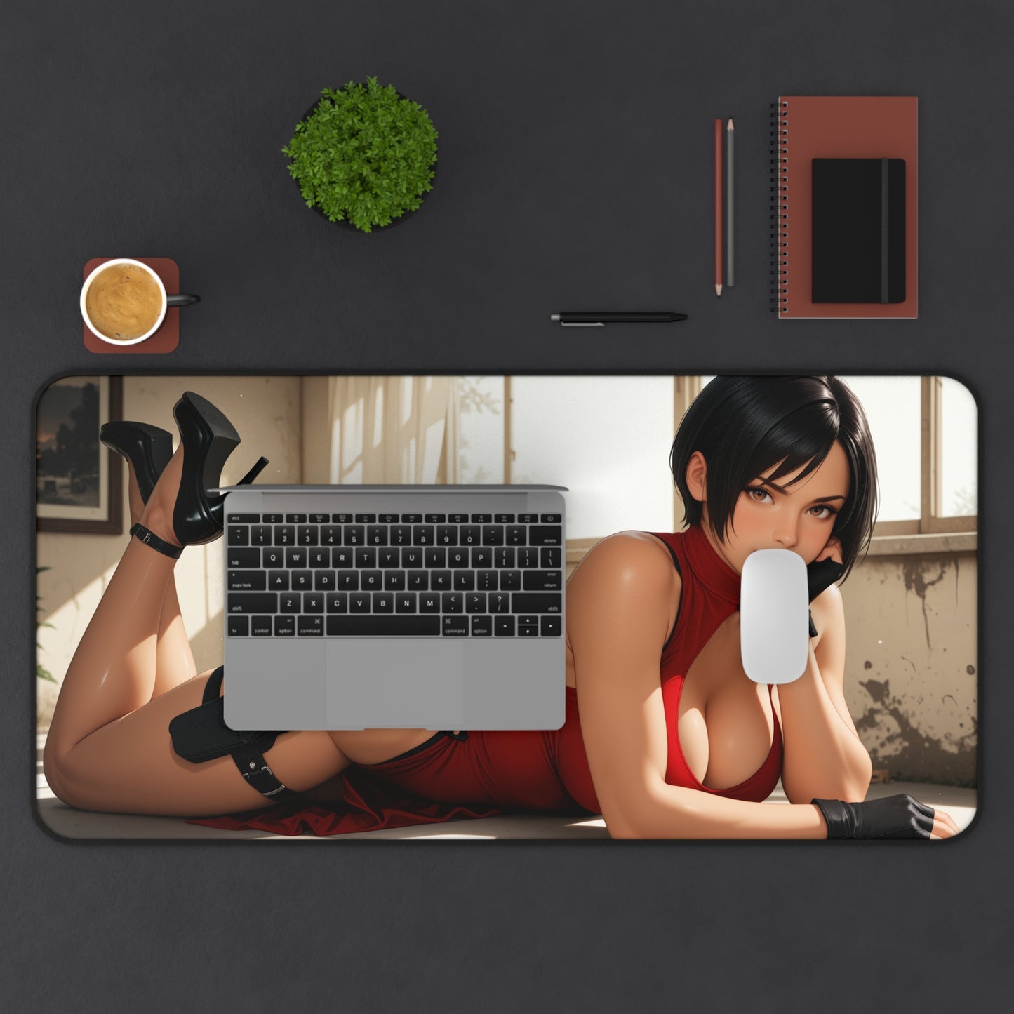 Ada Wong Desk Mat, Action Game Heroine Mouse Pad, Gaming Desk Setup