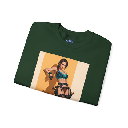 Толстовка з Ларою Крофт, футболка з круглим вирізом Tomb Raiders Hero, затишний вуличний одяг для колекціонерів