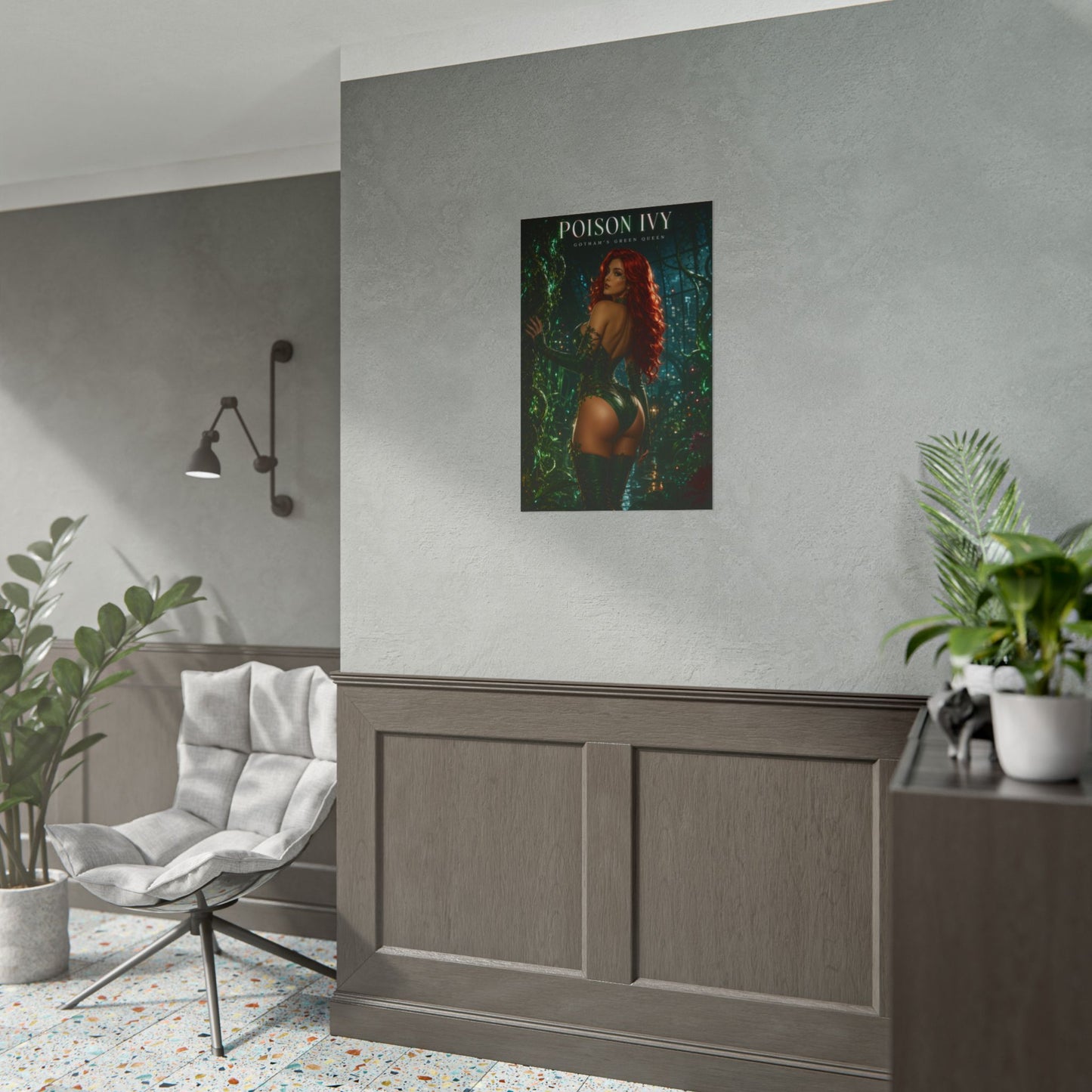 Poison Ivy Poster, DC Comics Wall Art, Fantasy Print, Gamer Decor