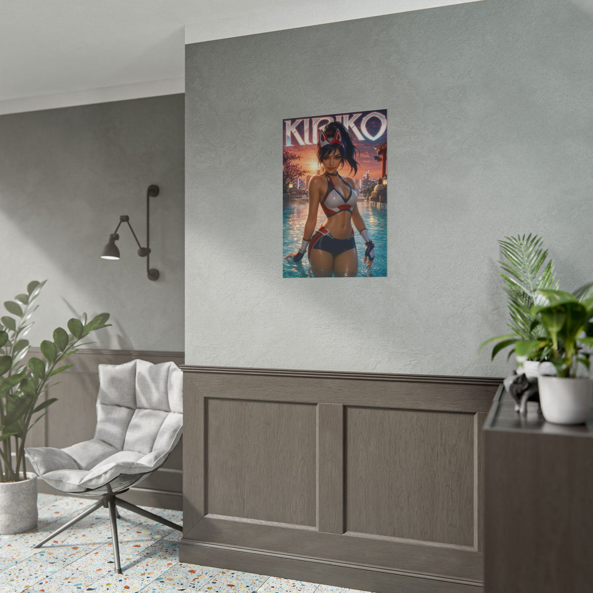 Kiriko Character Poster Overwatch Gamer Gift Gaming Setup Wall Decor Print