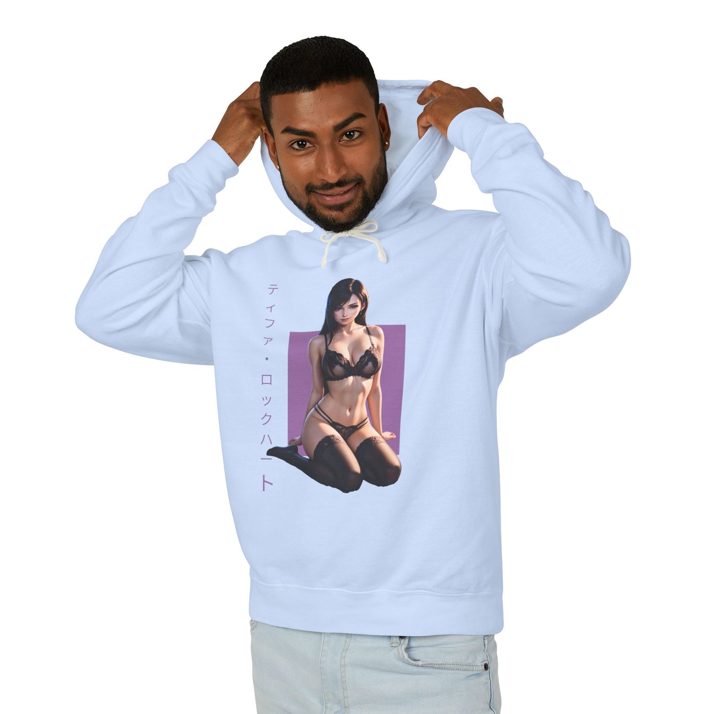 Худі з капюшоном Tifa Lockhart | Худі з фентезійною RPG | Пуловер з аніме-героїнею