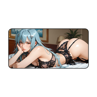 Rei Ayanami Gaming Mouse Pad, Evangelion Desk Mat, Anime Mecha Girl Setup