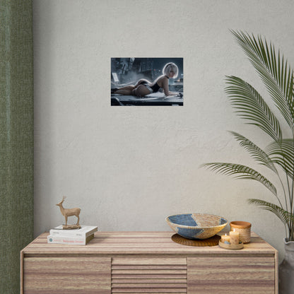 2B Poster – NieR Automata Wall Art Print, Sci-Fi Game Decor