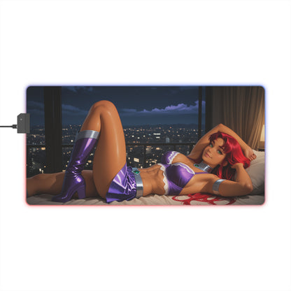 Килимок для столу Starfire – світлодіодний RGB-підсвітлювальний килимок, ігровий комплект для дівчат з аніме Waifu