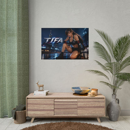Gaming Wall Art Tifa Lockhart Poster Game Room Decor Gamer Gift Art Print