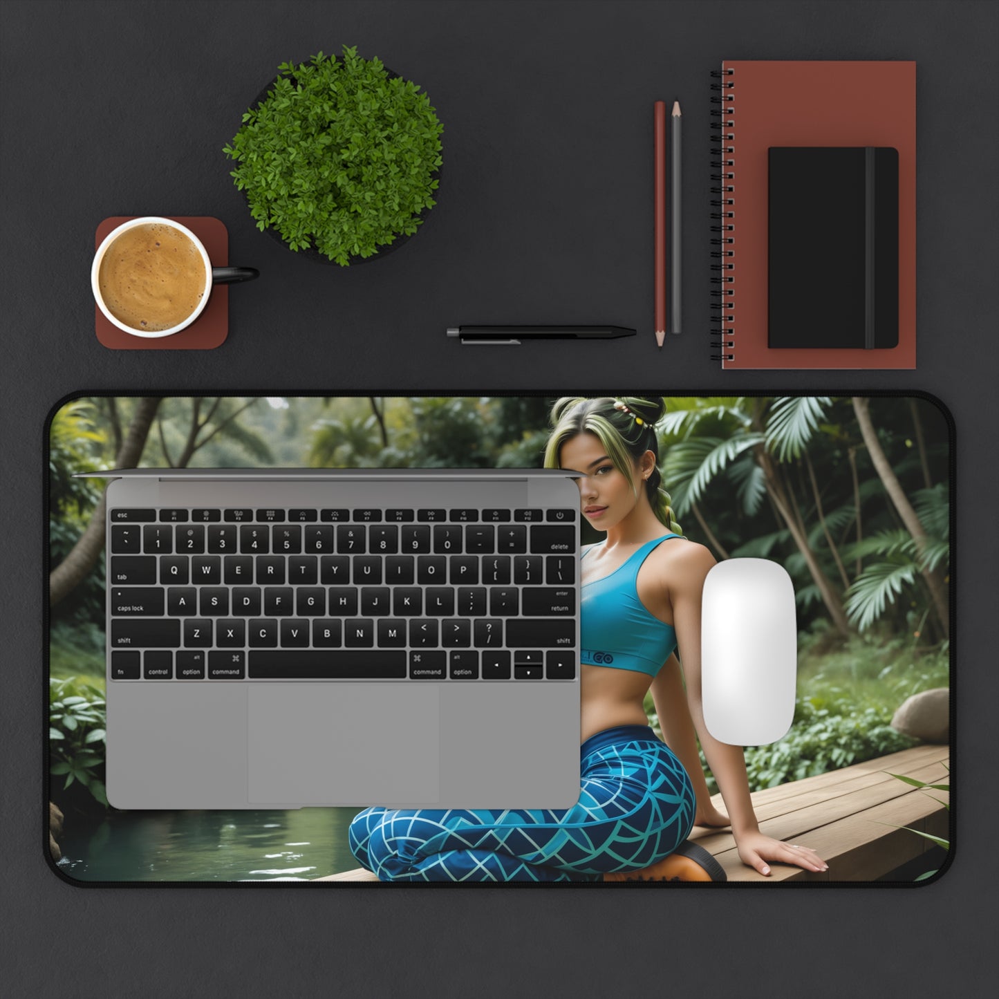 Килимок для столу Jolyne Cujoh, килимок для миші JoJo, декор для столу з аніме-дівчиною