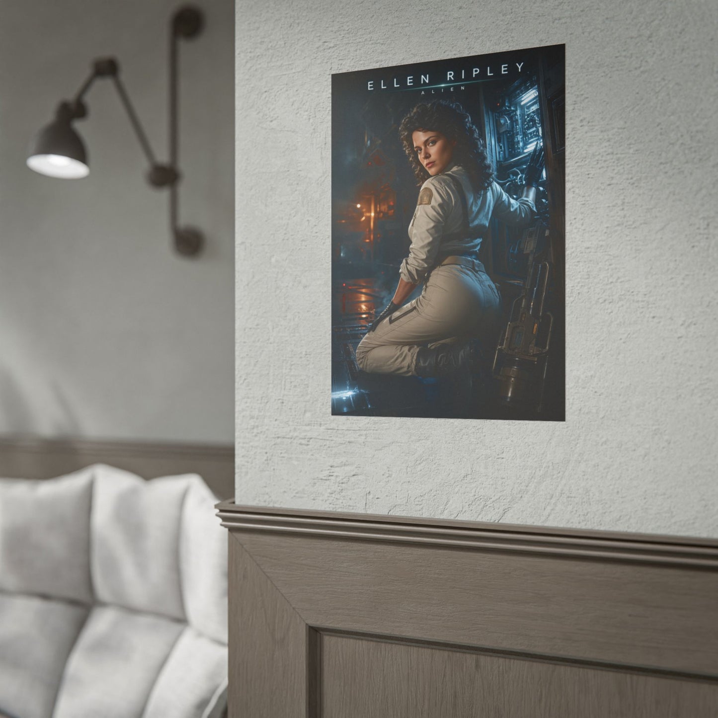 Ellen Ripley Poster, Alien Movie Wall Art, Sci Fi Print, Gamer Decor