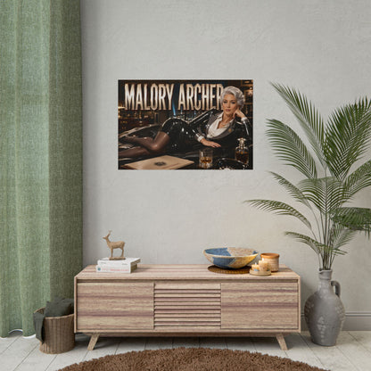 Malory Archer Archer Wall Art Poster Character Decor Collector Gift