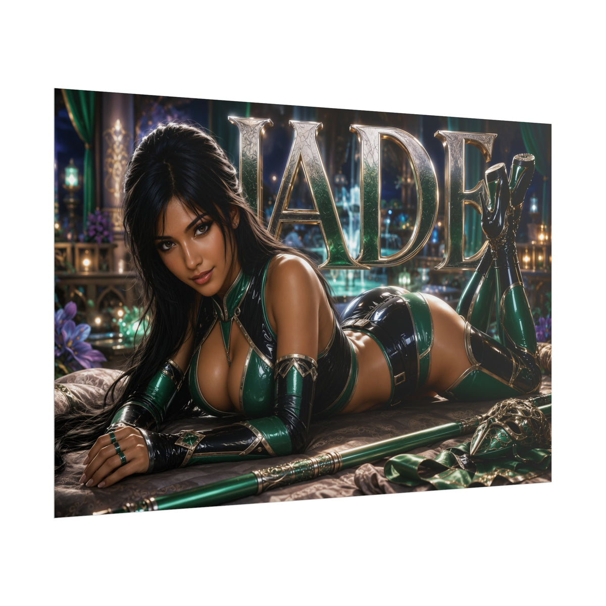 Jade Character Poster Mortal Kombat Gamer Room Wall Art Collectible Decor