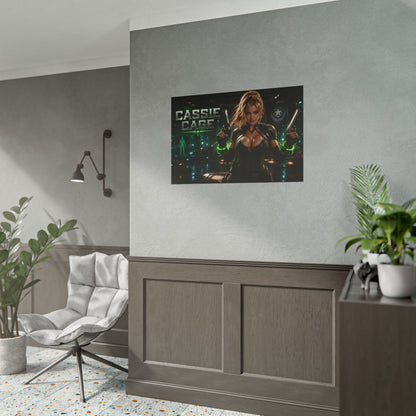 Game Room Decor Cassie Cage Mortal Kombat Poster Character Wall Art Gamer Gift