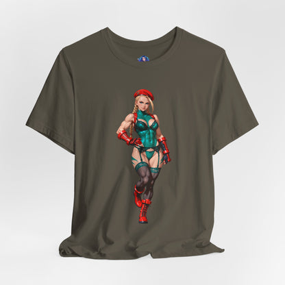 Cammy White T-Shirt | Street Fighter Grafik-T-Shirt für Gamer &amp; Anime-Fans | Waifu-Shirt