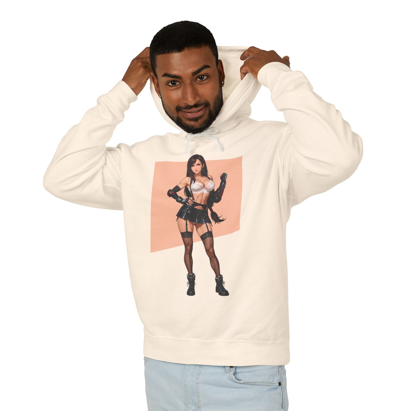 Худі з Тіфою Локхарт | Худі з аніме-героїнею | Елегантний фентезійний пуловер