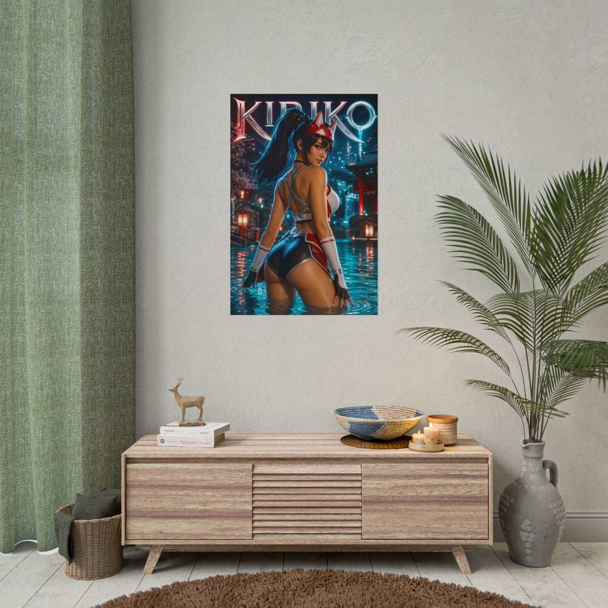 Kiriko Overwatch Gaming Poster Wall Art Gamer Room Decor Collectible Print