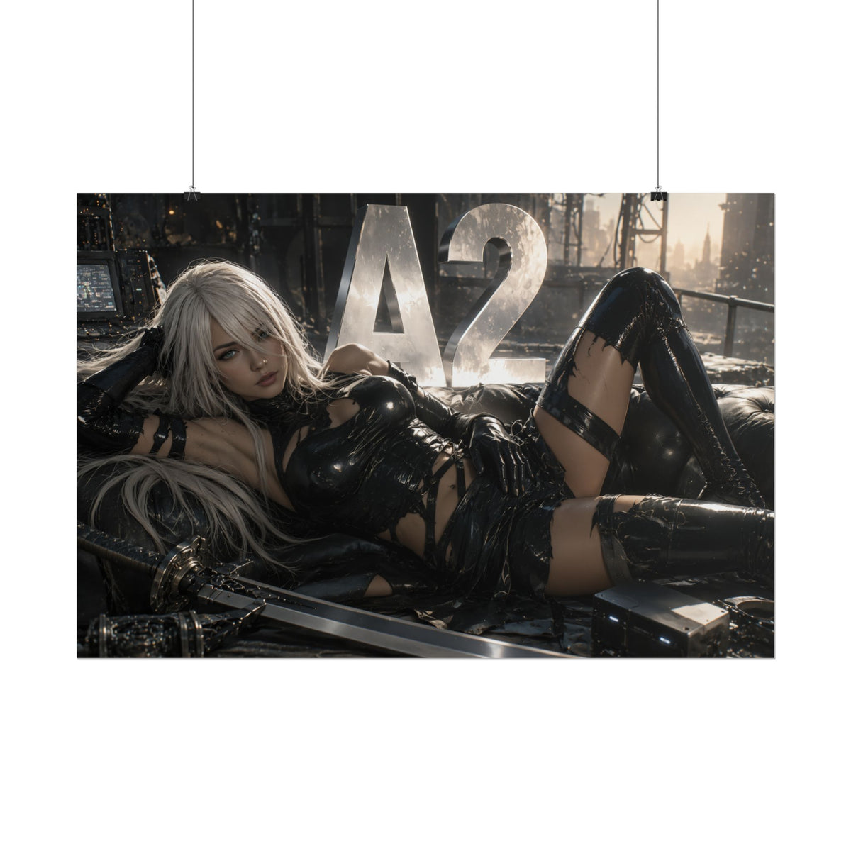 A2 NieR Poster Gaming Wall Art Gamer Room Decor Collectible Print