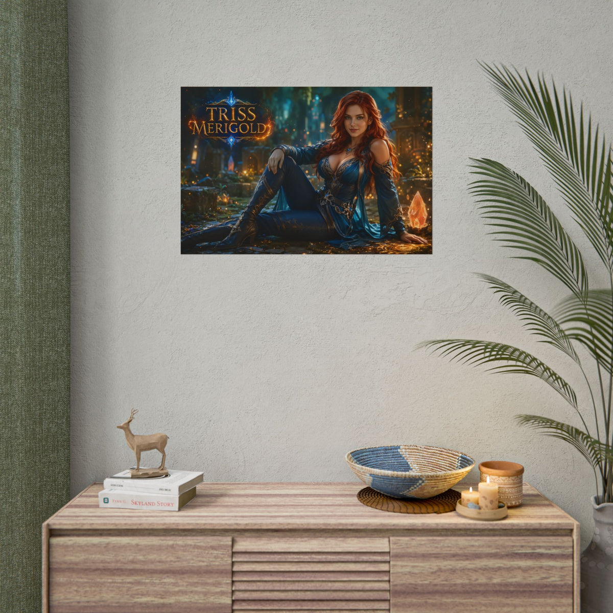 Triss Merigold The Witcher Wall Art Poster Fantasy Bedroom Decor Character Print