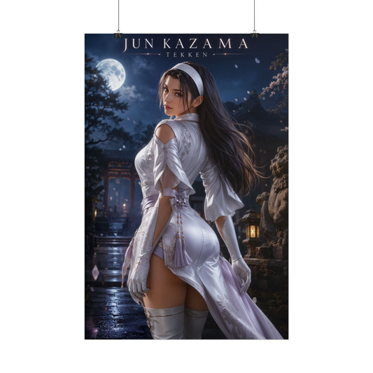 Tekken Jun Kazama Wall Decor Print Video Game Character Poster