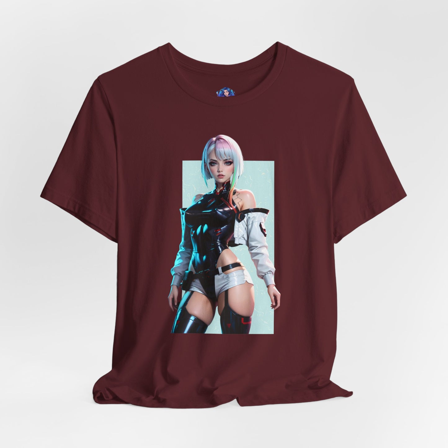 Lucy Edgerunners T-Shirt | Cyberpunk-Anime-Shirt für Gamer und Otaku-Fans | Neon-Waifu-Shirt