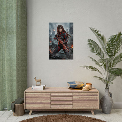 Rapi Goddess of Victory Poster, NIKKE Wall Art Print, Sci Fi Soldier Girl Decor, Anime Game Wall Art, Gamer Gift