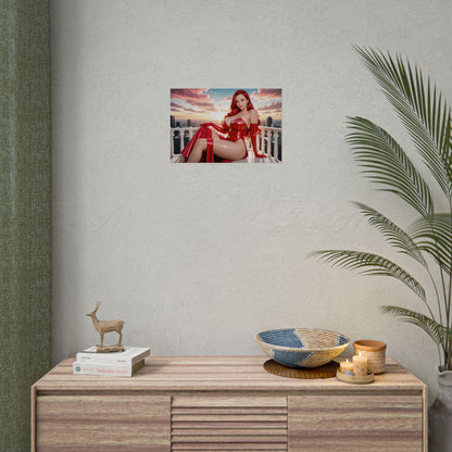 Jessica Rabbit Kunstdruck | Fantasievolles Wandposter für glamouröses Waifu-Zimmerambiente