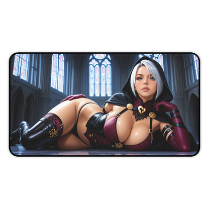Ivy Valentine Schreibtischunterlage, Soulcalibur Heroine Mauspad, Fantasy Gaming Schreibtisch-Setup