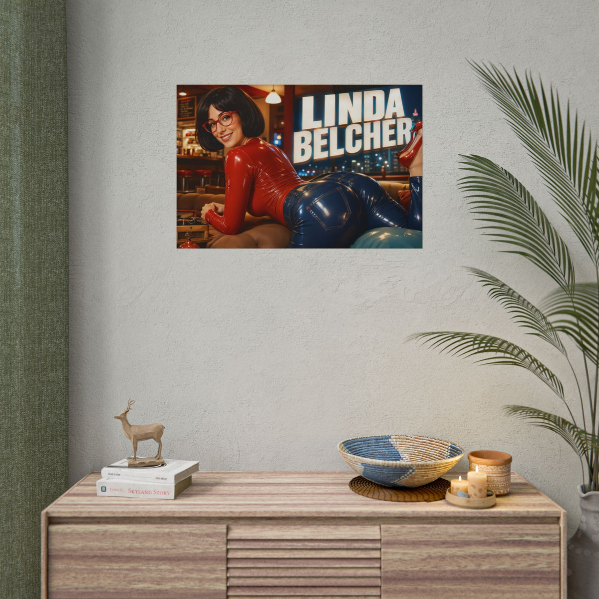 Cartoon Wall Art Linda Belcher Bobs Burgers Poster Room Decor Character Print