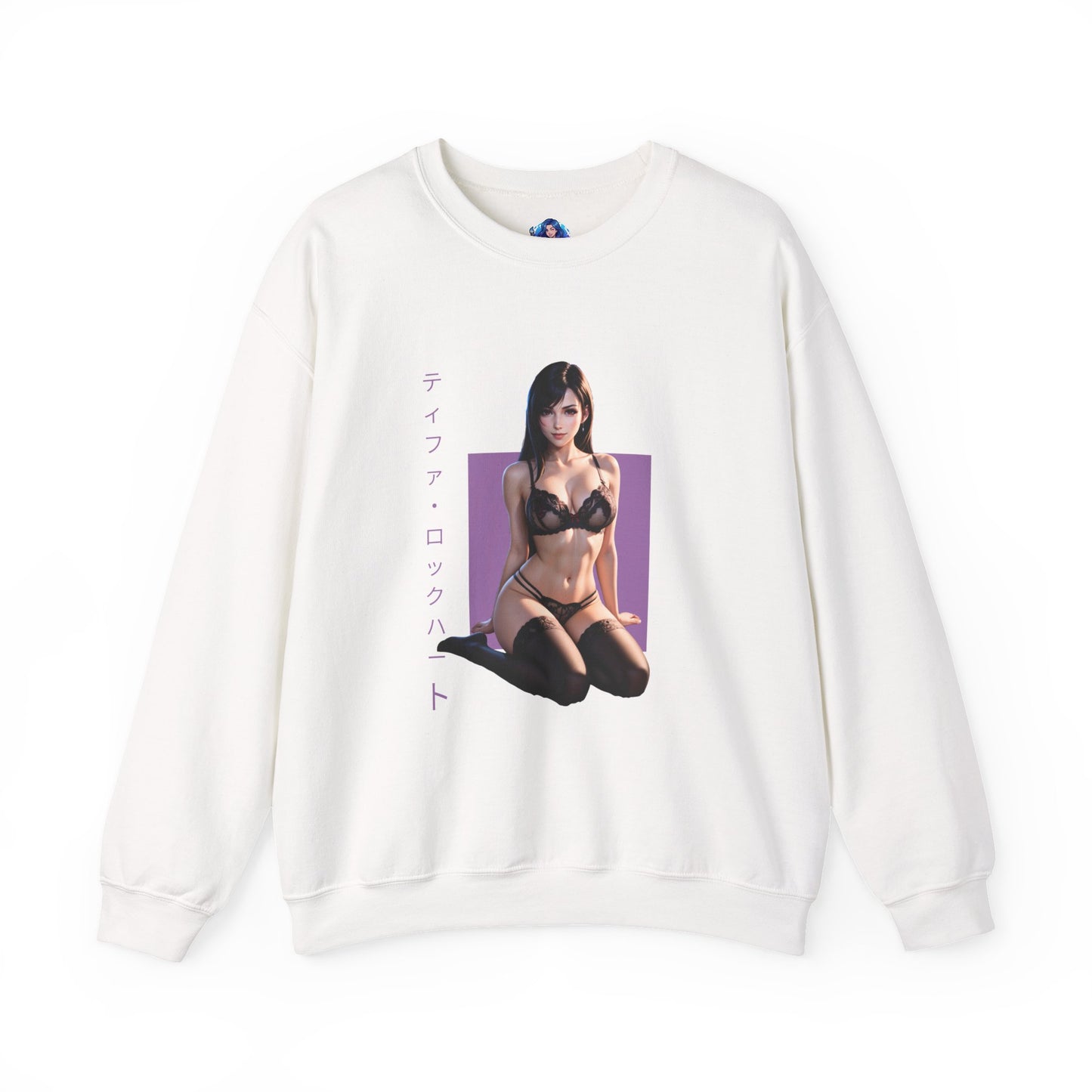 Tifa Lockhart Sweatshirt, FFVII Rundhalsausschnitt, Gemütliche RPG-Gaming-Kleidung für Fans