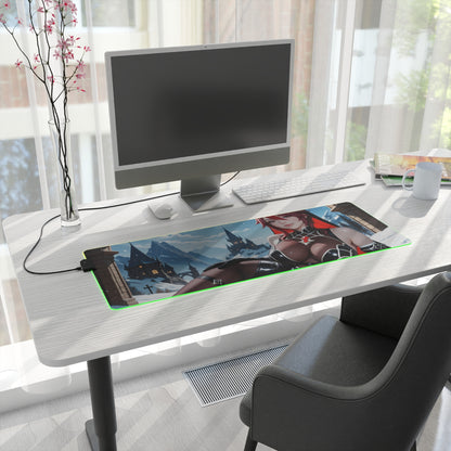 Килимок для столу Rosaria – світлодіодний RGB-підсвітлювальний килимок, ігровий комплект для дівчат з аніме Waifu